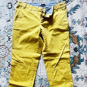 Women’s Banana Republic Yellow Ankle Business Casual Pants Size 4
